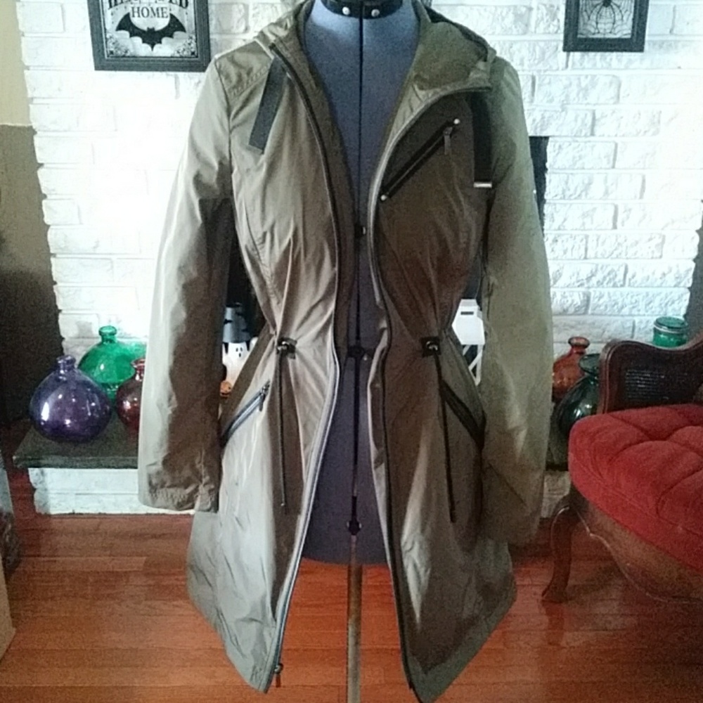 Olive Raincoat